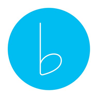 Müzik notu satırı simgesi.