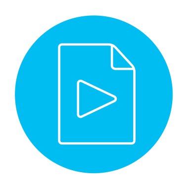 Ses dosyası satırı simgesi.