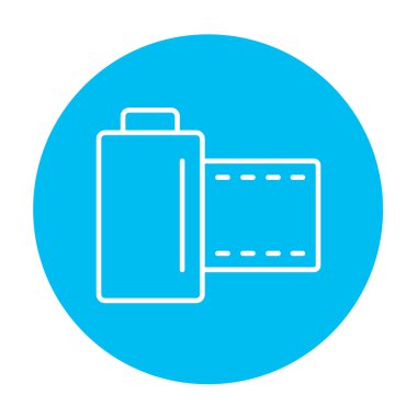 Kamera rulo satırı simgesi.