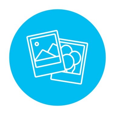 Fotoğraflar satırı simgesi.