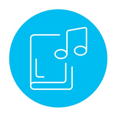 Ses kitabı satır simgesi.