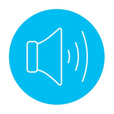 Hoparlör ses ayarı satırı simgesi.