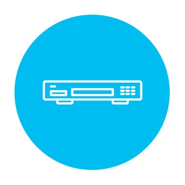 Video kaydedici satır simgesi.