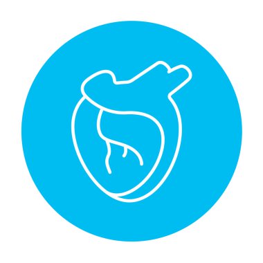 Kalp çizgisi simgesi.