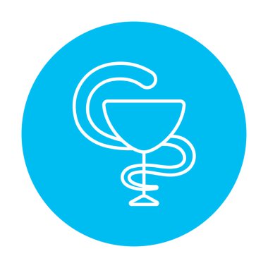 İlaç tıbbi sembolü satırı simgesi.