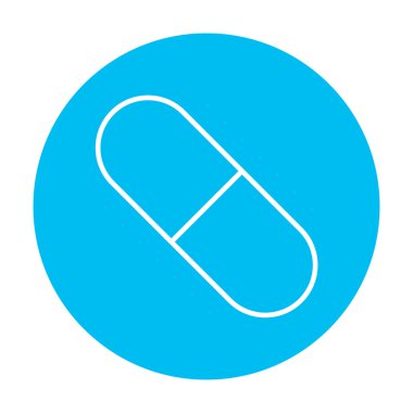 Kapsül pill satırı simgesi.