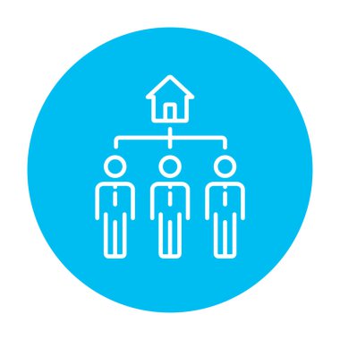 Üç Emlak Ofisleri satırı simgesi.