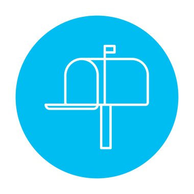 Posta kutusu satırı simgesi.