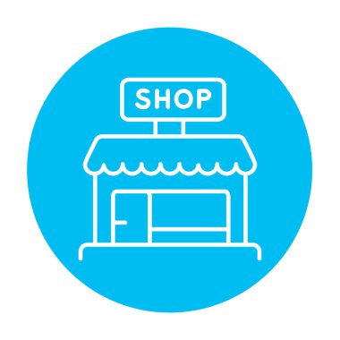 Dükkanı satırı simgesi.