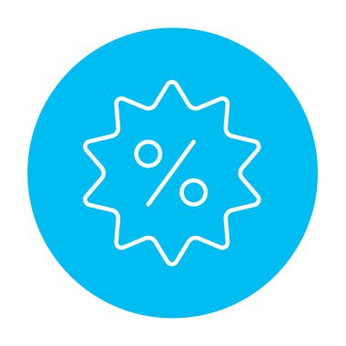 Etiket satırı simgesi indirim.