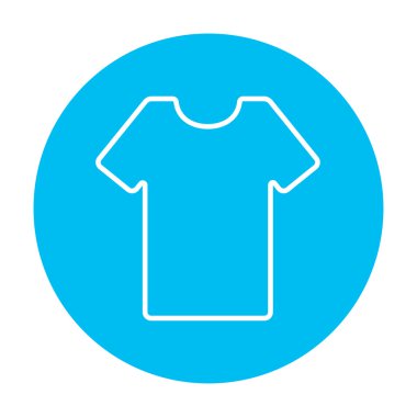 Tişört çizgisi simgesi.