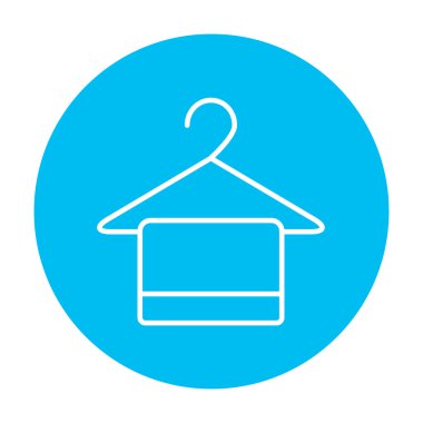 Havlu askısı satırı simgesi üzerinde.