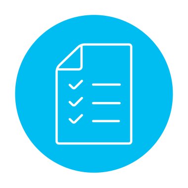 Alışveriş listesi satır simgesi.