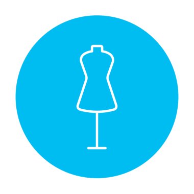 Manken satırı simgesi.