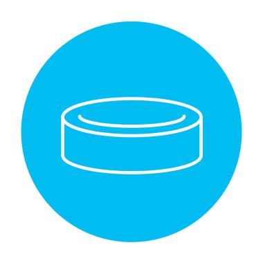 Hokey diski satırı simgesi.