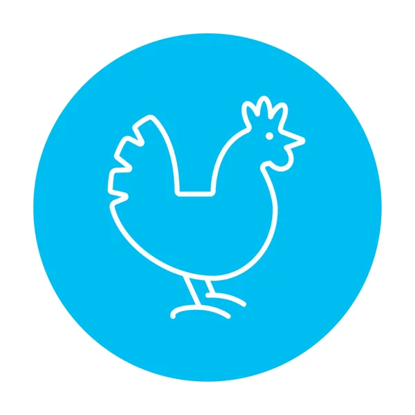 Hen line icon. — Stock Vector