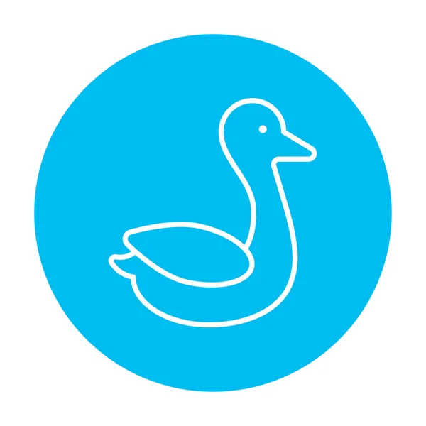 Duck line icon. — Stock Vector