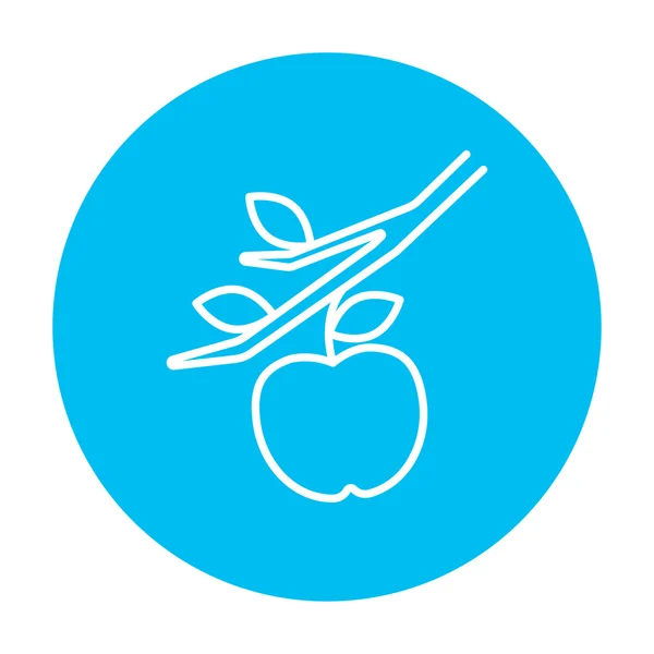 Icono de línea de cosecha Apple . — Archivo Imágenes Vectoriales