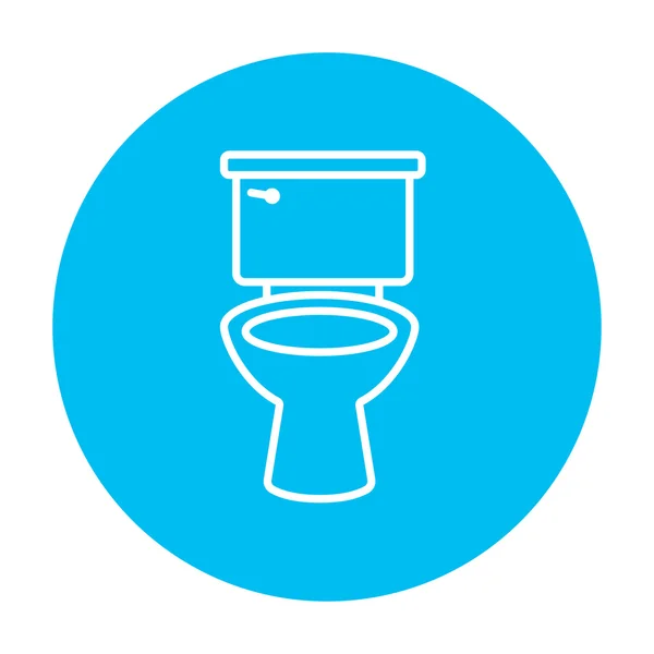 Symbolbild der Toilettenschüssel. — Stockvektor