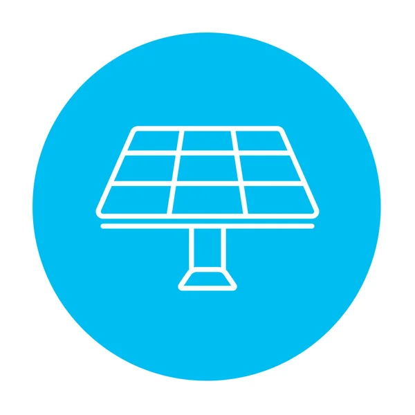 Icono de línea panel solar . — Vector de stock