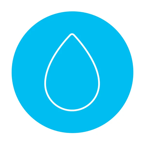 Water daling lijn pictogram. — Stockvector