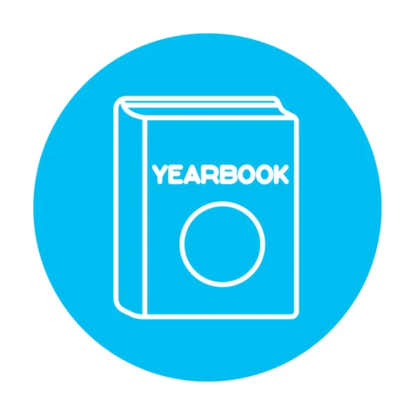 Yearbook line icon. — Stock Vector