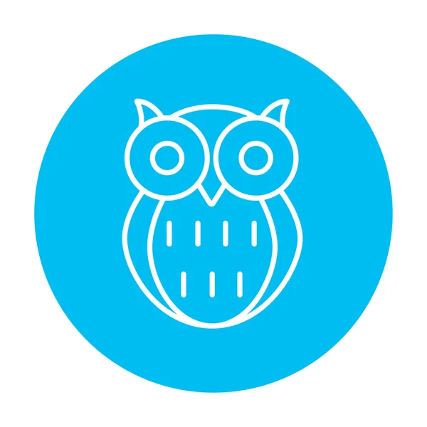 Owl line icon. — Stock Vector