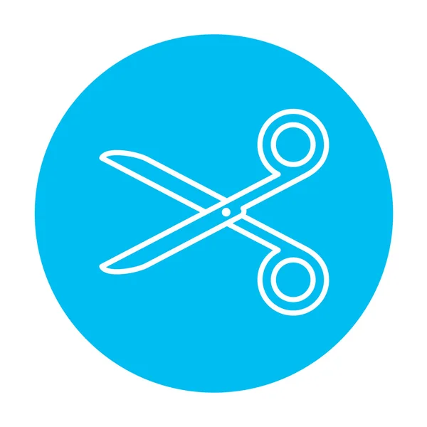 Scissors line icon. — Stock Vector