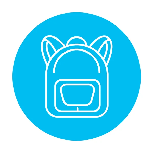 Icono de línea mochila. — Vector de stock