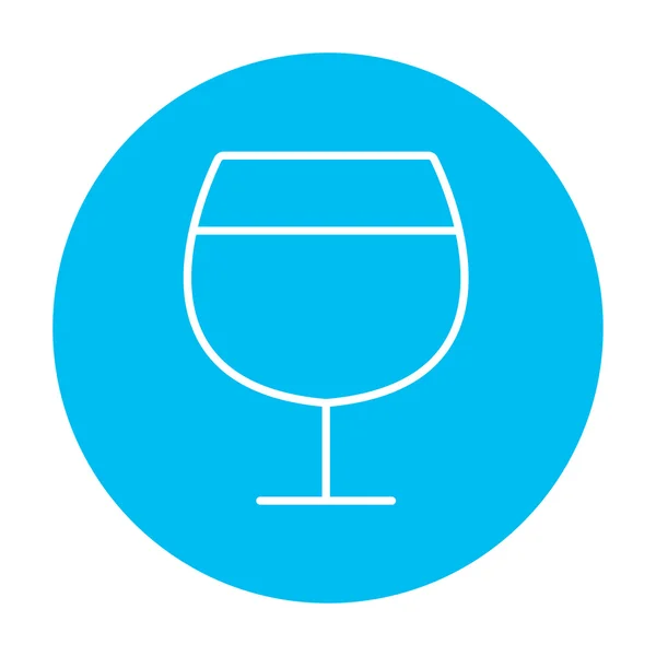 Icono de línea de copa de vino. — Vector de stock