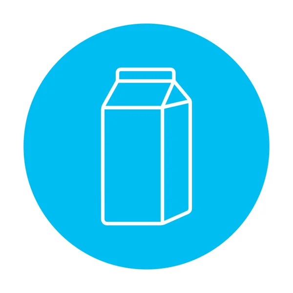 Paket süt Ürün satırı simgesi. — Stok Vektör