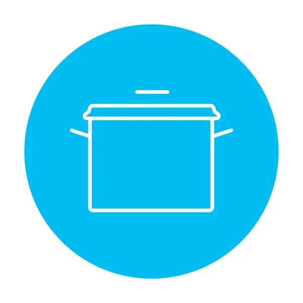 Icône de ligne casserole . — Image vectorielle