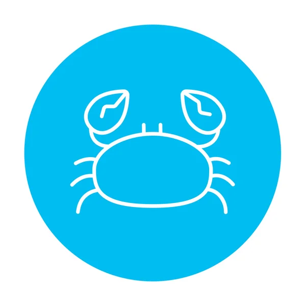 Crab line icon. — Stock Vector