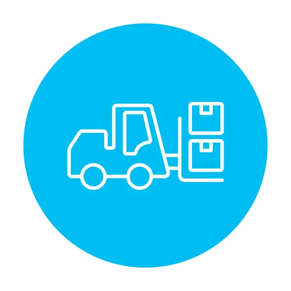 Forklift line icon. — Stock Vector