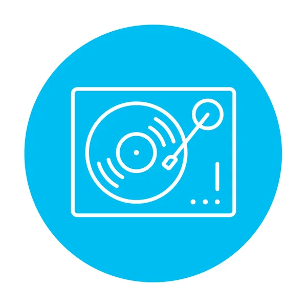 Turntable line icon. — Stock Vector