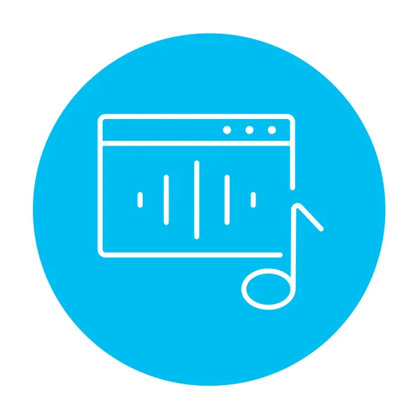 Pictogram radiolijn. — Stockvector