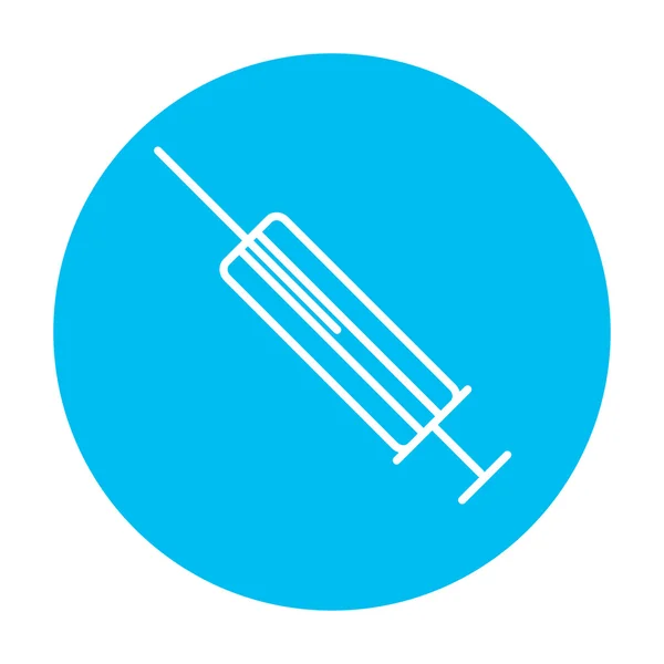 Syringe line icon. — Stock Vector