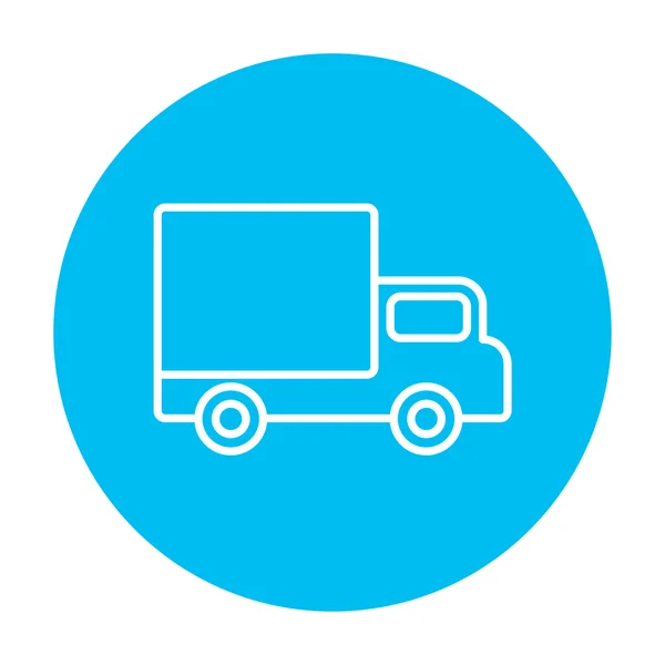 Delivery van line icon. — Stock Vector