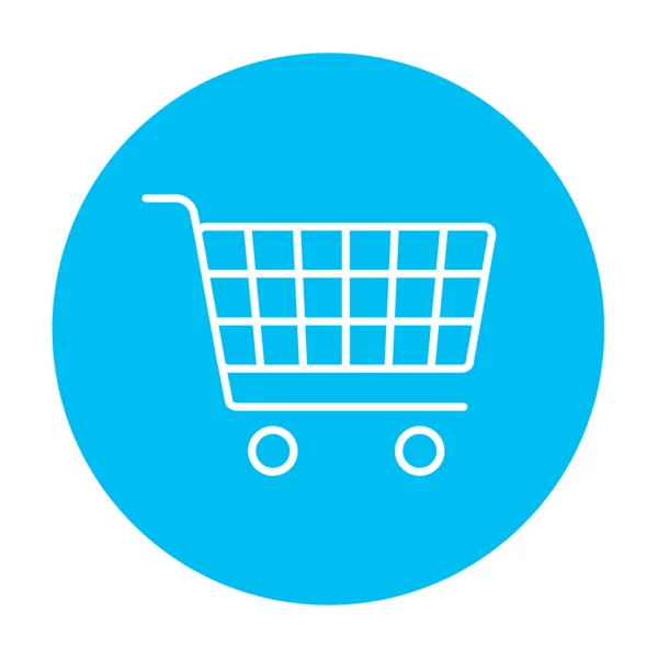 Shopping cart line icon. — Stock Vector