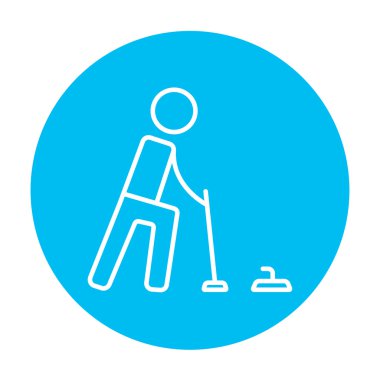 Kıvrık satırı simgesi.