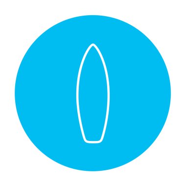 Sörf tahtası satırı simgesi.