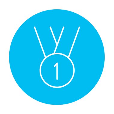 Birinci sıra simgesi için madalya.