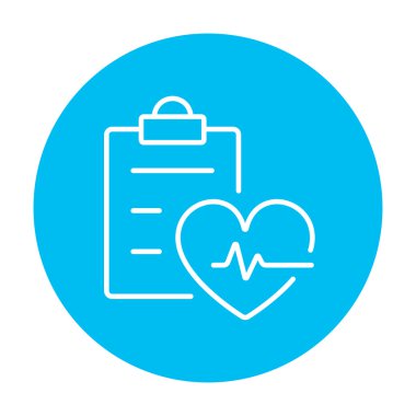 Kalp atışı kayıt satırı simgesi.