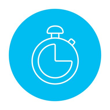 Stopwatch Satır Simgesi.