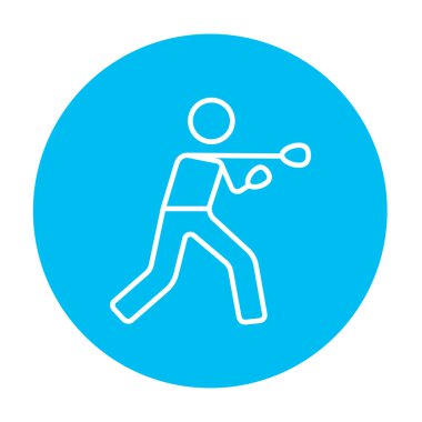 Erkek boxer satırı simgesi.