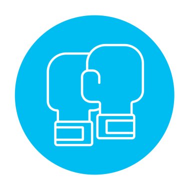 Boks eldivenleri satırı simgesi.