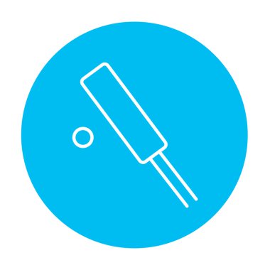 Kriket satırı simgesi.