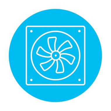 Bilgisayar soğutucu satırı simgesi.