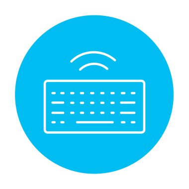 Kablosuz klavye satırı simgesi.