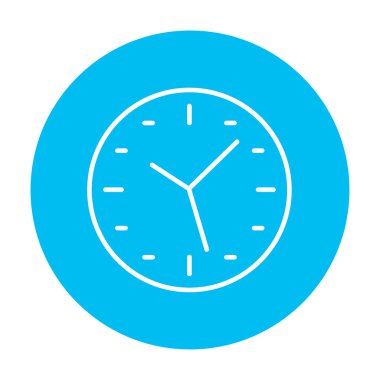 Duvar saati satırı simgesi.